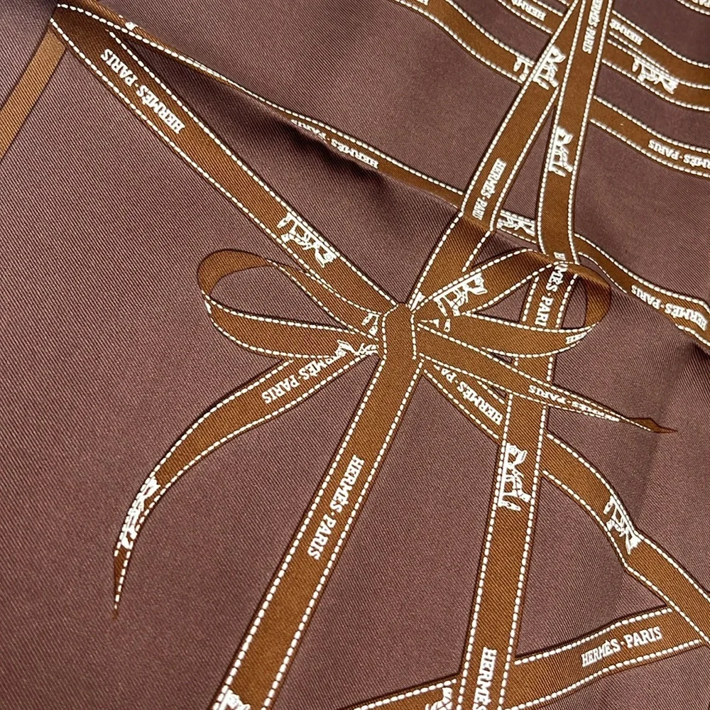 Hermes Ribbon Scarf and Box 16.5” x 16.5” - Picture 8 of 12